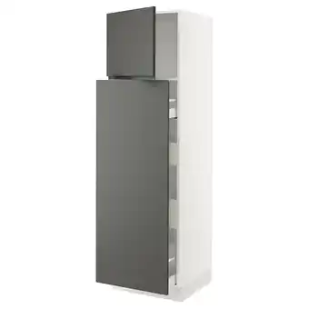 Ikea Sektion / maximera Hc w p-o func 1dr/4drw, white/voxtorp dark gray, 24x24x80 offer