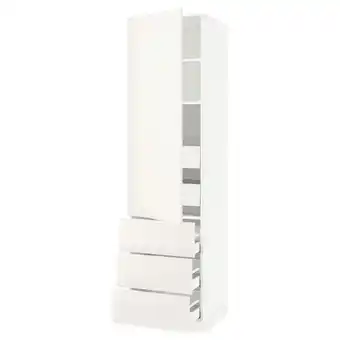 Ikea Sektion / maximera High cab w door/3 fronts/5 drawers, white/veddinge white, 24x24x90 offer