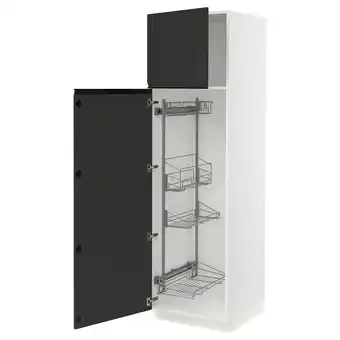 Ikea Sektion High cabinet/pull-out int fittings, white/upplöv matte anthracite, 24x24x80 offer