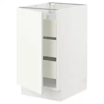 Ikea Sektion / maximera Base cabinet with 1 door/3 drawers, white/vallstena white, 18x24x30 offer