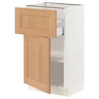 Ikea Sektion / maximera Base cabinet with drawer/door, white/vedhamn oak, 18x15x30 offer