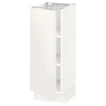 Ikea Sektion Base cabinet with shelves, white/veddinge white, 12x15x30 offer