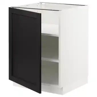 Ikea Sektion Base cabinet with shelves, white/lerhyttan black stained, 24x24x30 offer