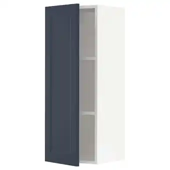 Ikea Sektion Wall cabinet, white Axstad/matte blue, 15x15x40 offer