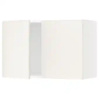 Ikea Sektion Wall cabinet with 2 doors, white/veddinge white, 30x15x20 offer