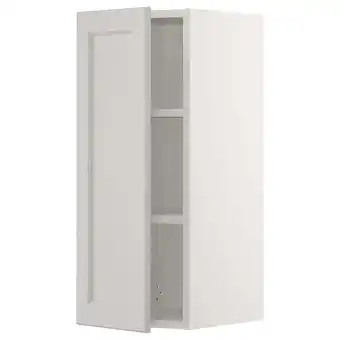 Ikea Sektion Wall cabinet, white/lerhyttan light gray, 12x15x30 offer