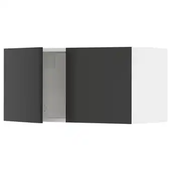 Ikea Sektion Wall cabinet with 2 doors, white/nickebo matte anthracite, 30x15x15 offer