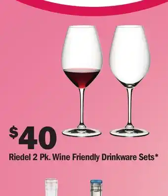 Meijer Riedel 2 Pk. Wine Friendly Drinkware Sets offer