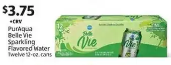 Aldi PurAqua Belle Vie Sparkling Flavored Water offer