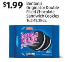 Aldi Benton's Original or Double Filled Chocolate Sandwich Cookies offer