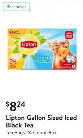 Walmart Lipton Gallon Sized Iced Black Tea offer