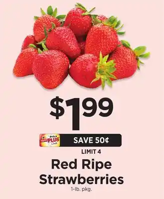 ShopRite Red Ripe Strawberries offer