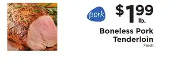 ShopRite Boneless Pork Tenderloin offer