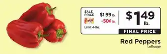 ShopRite Red Peppers offer