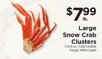ShopRite Large Snow Crab Clusters offer