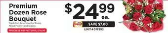 ShopRite Premium Dozen Rose Bouquet offer