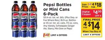 ShopRite Bottles or Mini Cans 6-Pack offer