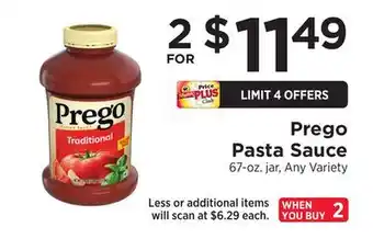 ShopRite Pasta Sauce offer