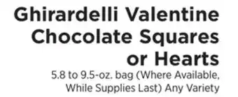 ShopRite Valentine Chocolate Squares or Hearts offer