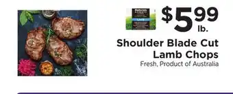ShopRite Shoulder Blade Cut Lamb Chops offer