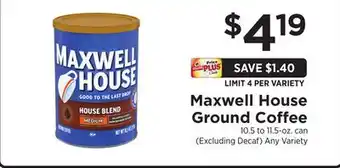 ShopRite Ground Coffee offer