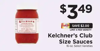 ShopRite Club Size Sauces offer