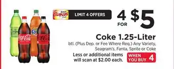 ShopRite Coke 1.25-Liter offer