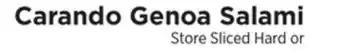 ShopRite Genoa Salami offer