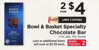 ShopRite Specialty Chocolate Bar offer