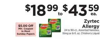 ShopRite Allergy offer