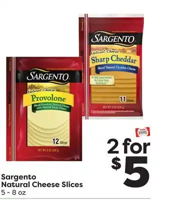 Weis Markets Sargento Natural Cheese Slices offer