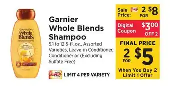 ShopRite Whole Blends Shampoo offer