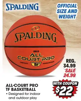 Big 5 Spalding All Court Pro TF Basketball offer