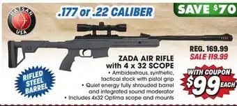 Big 5 Hatsan Zada Air Rifle with 4x32 Scope offer