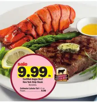 Meijer Certified Angus Beef New York Strip Steak offer