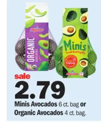 Meijer Minis Avocados 6 ct. bag or Organic Avocados 4 ct. bag offer