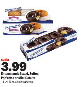 Meijer Entenmann's Boxed, Softee, Pop'ettes or Mini Donuts offer