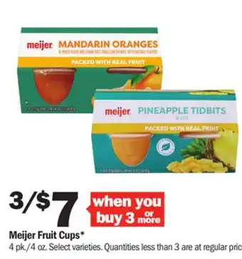 Meijer Meijer Fruit Cups offer