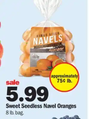 Meijer Sweet Seedless Navel Oranges offer