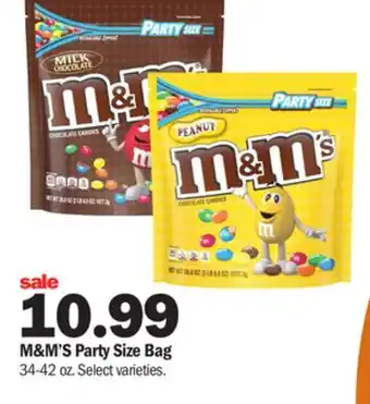 Meijer M&M'S Party Size Bag offer