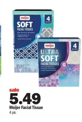 Meijer Meijer Facial Tissue offer