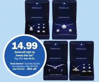 Meijer Danecraft Light Up Jewelry Box Set offer