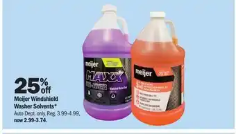 Meijer Meijer Windshield Washer Solvents offer