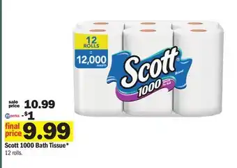 Meijer Scott 1000 Bath Tissue offer