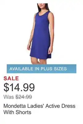 Costco Mondetta Ladies' Active Dress With Shorts offer