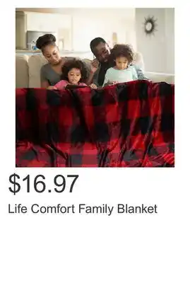Costco Life Comfort Family Blanket offer