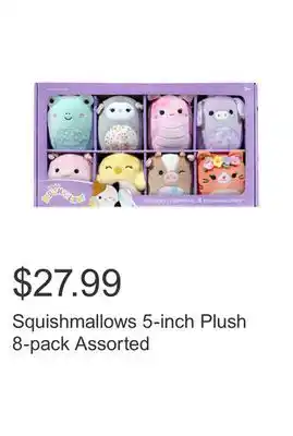 Costco Squishmallows 5-inch Plush 8-pack Assorted offer