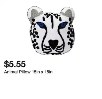 Five Below Animal Pillow 15in x 15in offer