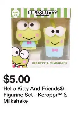 Five Below Hello Kitty And Friends Figurine Set - Keroppi & Milkshake offer