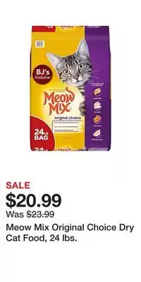 Meow Mix Original Choice Dry Cat Food, 24 lbs
